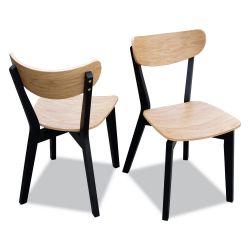Krzesło K86 sklejka dąb lakier-czarne
